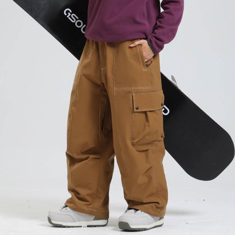 Buycenter Wide Leg Ski Pants - Windproof, Waterproof, Casual Outdoor Wear - Buy Center