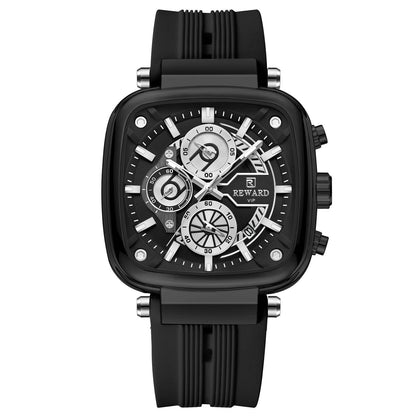 Buy Center Multi-Function Men's Sports Quartz Watch - Silicone Strap - Buy Center
