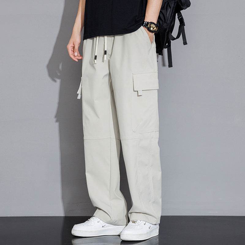 Trendy Men's Casual Cargo Trousers - Loose Fit, Mid Waist Styles - Buy Center