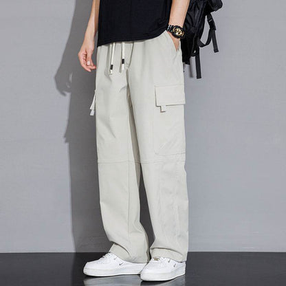 Trendy Men's Casual Cargo Trousers - Loose Fit, Mid Waist Styles - Buy Center