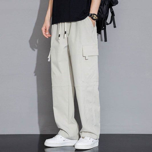 Trendy Men's Casual Cargo Trousers - Loose Fit, Mid Waist Styles - Buy Center
