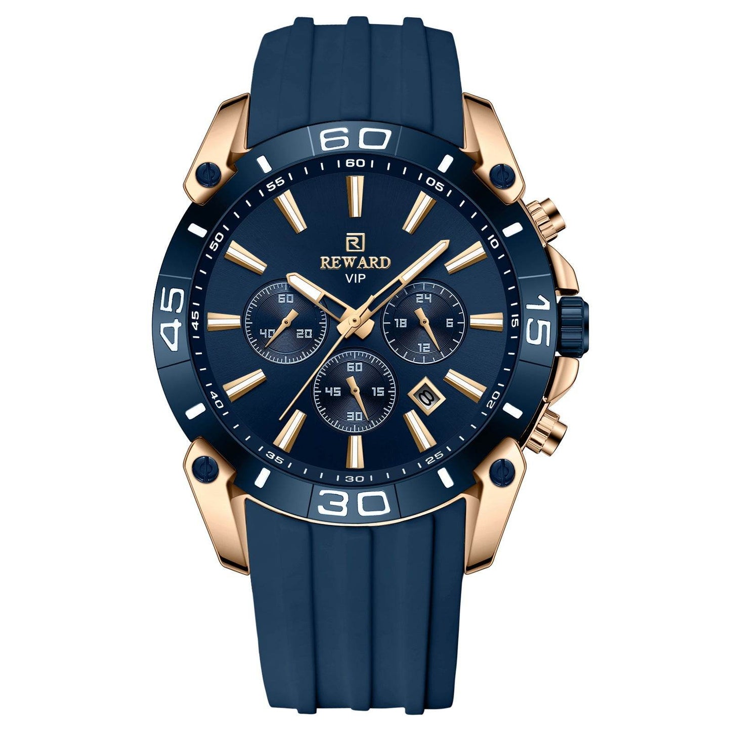 Buy Center Men's Quartz Chronograph Watch - Multifunction Three Eyes Design - Buy Center