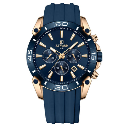 Buy Center Men's Quartz Chronograph Watch - Multifunction Three Eyes Design - Buy Center