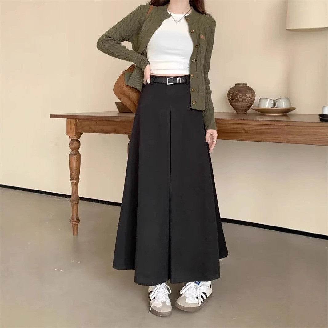 Versatile Half Length Swing Skirt - Casual Ruffle Design Plus Sizes - Buy Center