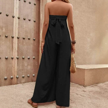 Buycenter Casual Tube Top Jumpsuit - Solid Color & Loose Fit Options - Buy Center
