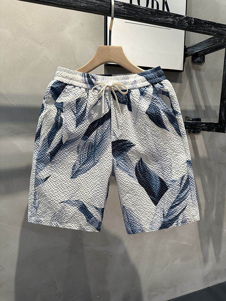 Buycenter Men's Loose Casual Beach Pants - Striped Lightweight Comfort - Buy Center