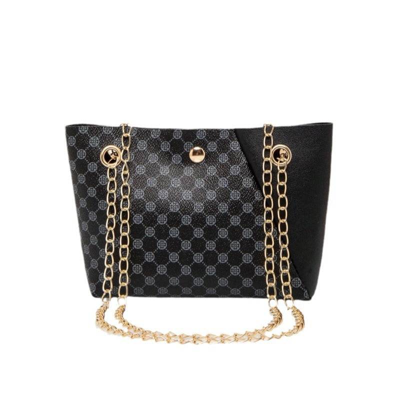Dotted Prints Chain Shoulder Bag - Stylish PU Messenger for 2025 - Buy Center
