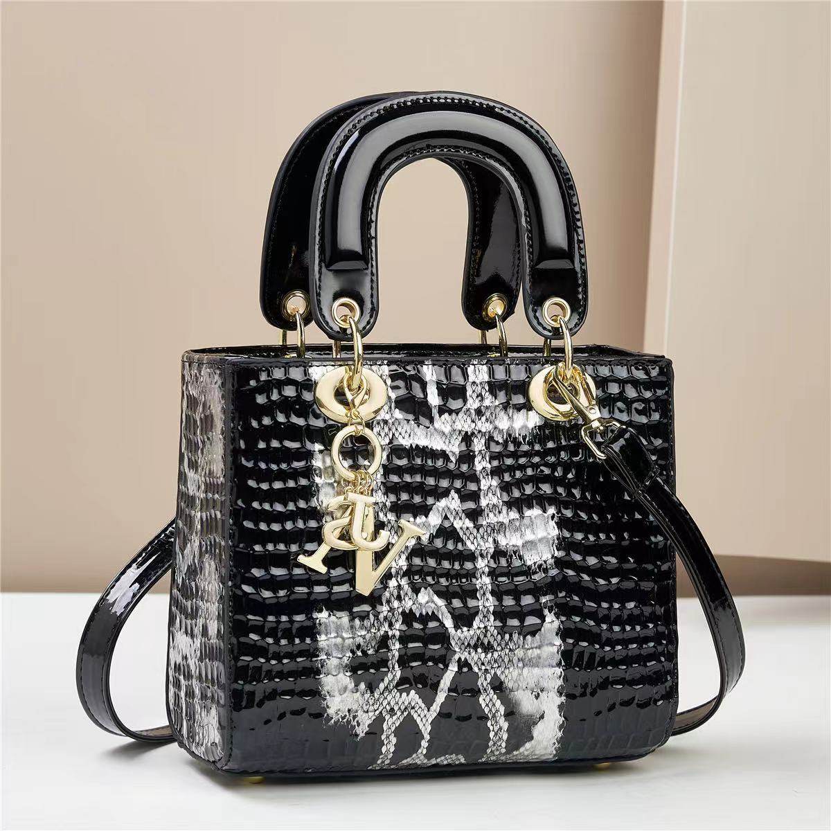 Buycenter Women's Shoulder Messenger Bag - Snakeskin & Nail Pattern Styles - Buy Center