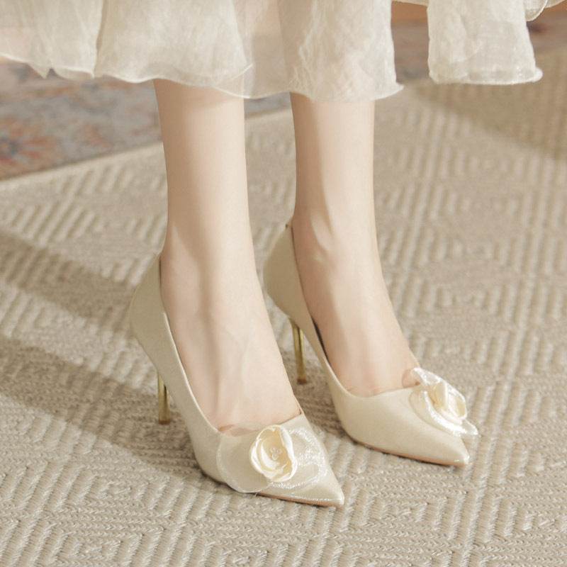Elegant Stiletto High Heels - Applique Wedding Pumps for Every Occasion - Buy Center