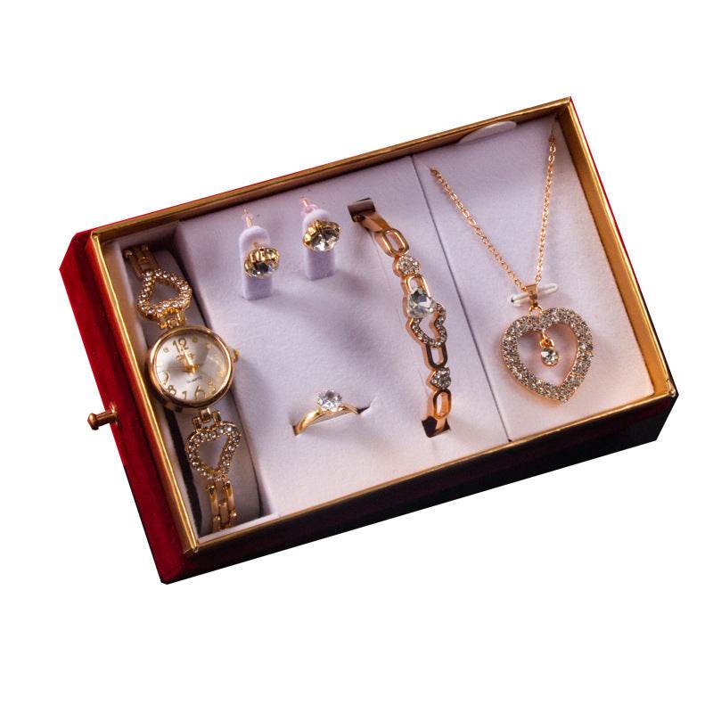 Goddess Festival Jewelry Set - Watch, Bracelet, Necklace, Earrings & Ring - Buy Center