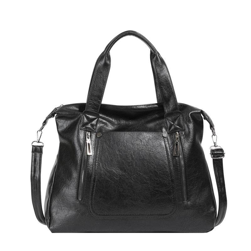 Retro Women's Crossbody Bag - Soft PU One-Shoulder Tote in Stylish Colors - Buy Center