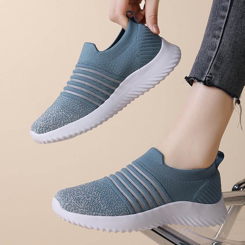 Women's Breathable Mesh Sneakers - Lightweight Casual Flats for Summer - Buy Center