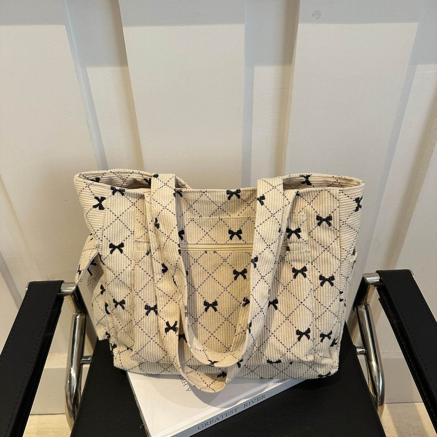 Buycenter Simple Stylish Underarm Tote Bag - Trendy Canvas Clutch - Buy Center