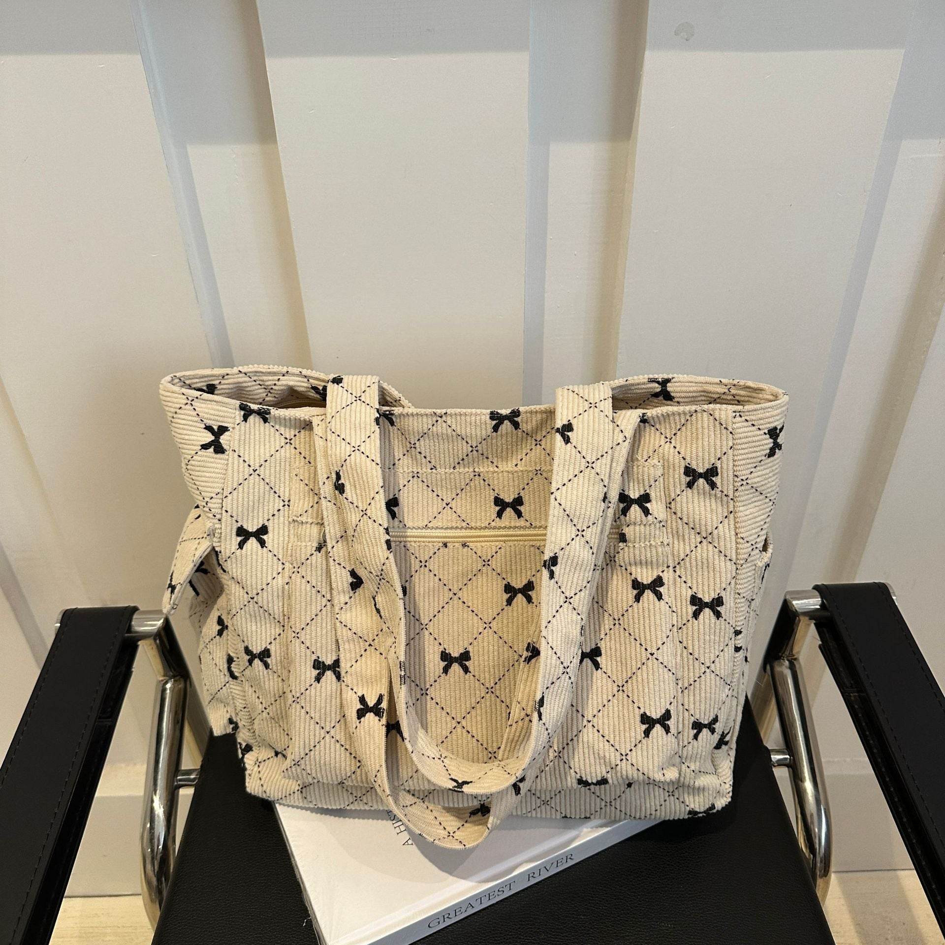 Buycenter Simple Stylish Underarm Tote Bag - Trendy Canvas Clutch - Buy Center