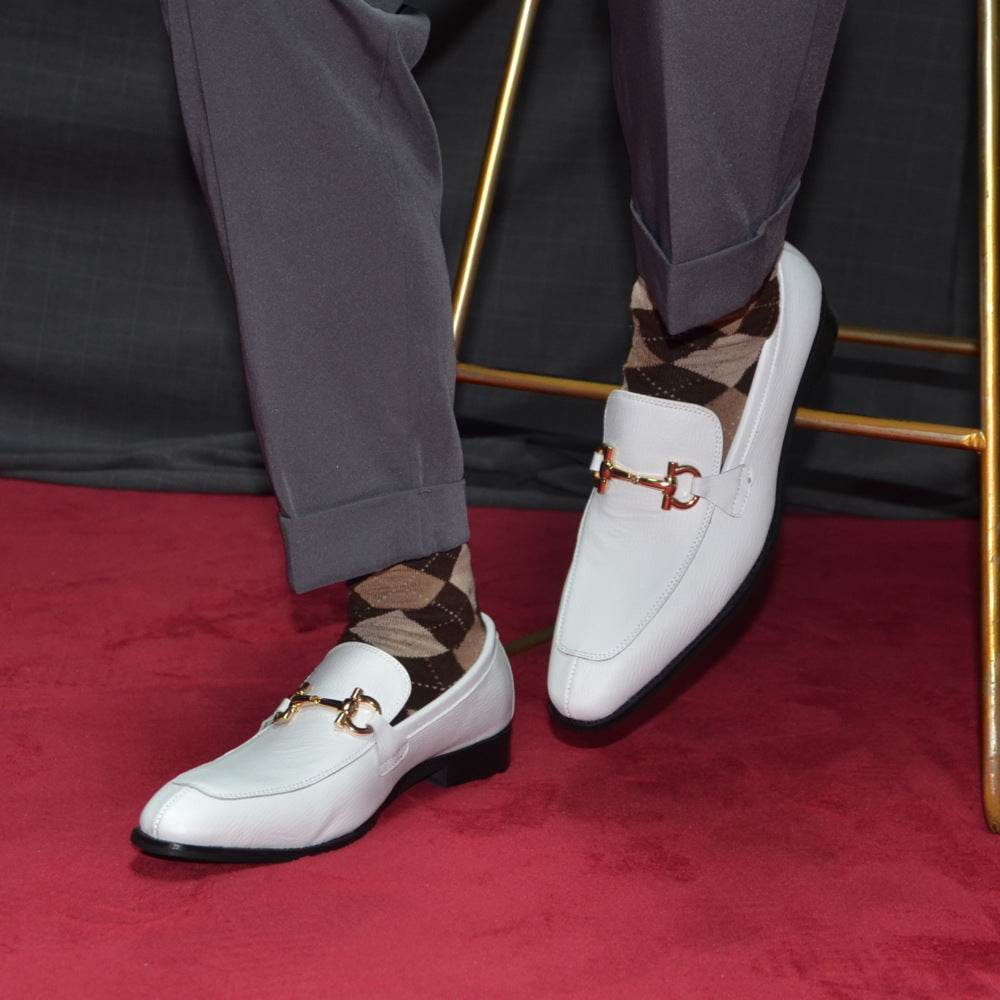 Men's Casual White Shoes - Premium Leather, Low Heel Fashion Trend 2025 - Buy Center