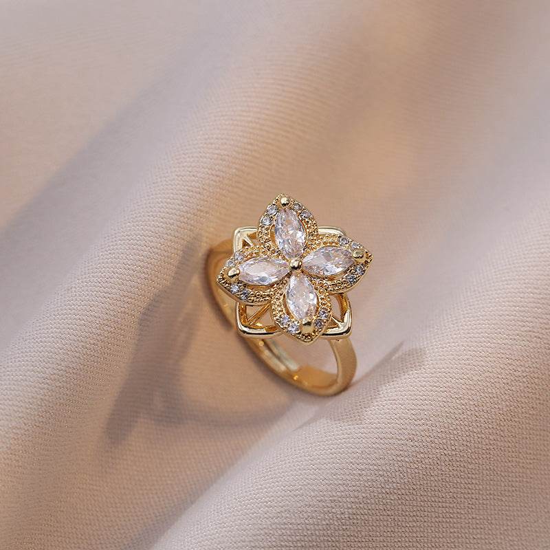 Buy Center Fully Jeweled Loving Heart Ring - Unique Temperamental Style - Buy Center