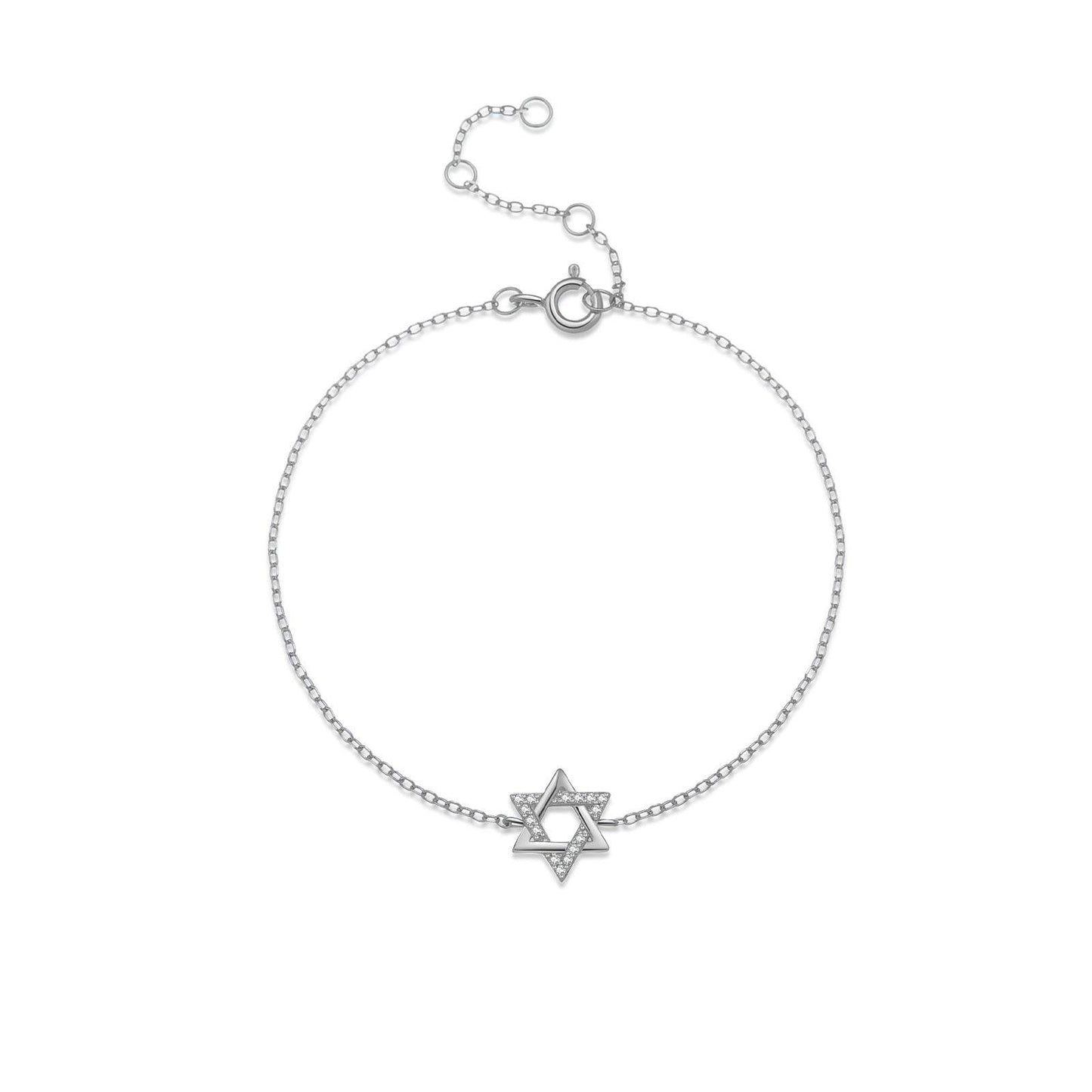 Buycenter S925 Sterling Silver Hexagonal Star Bracelet - Affordable Luxury - Buy Center