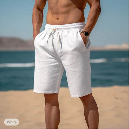 Breathable Drawstring Waist Shorts for Men - Multi-Pocket Casual Style - Buy Center