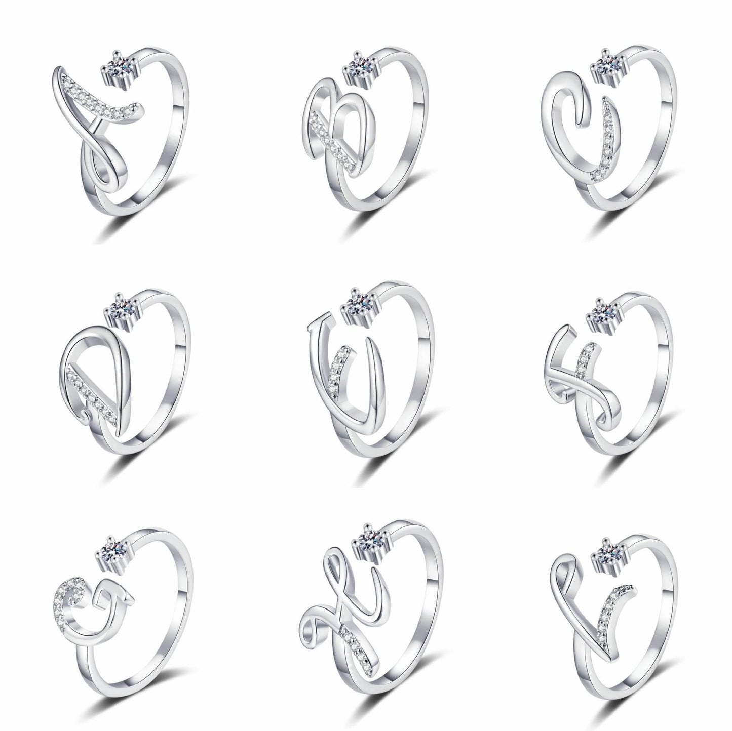 Buycenter 26 English Letters Fashion Ring - Affordable Luxury Jewelry - Buy Center