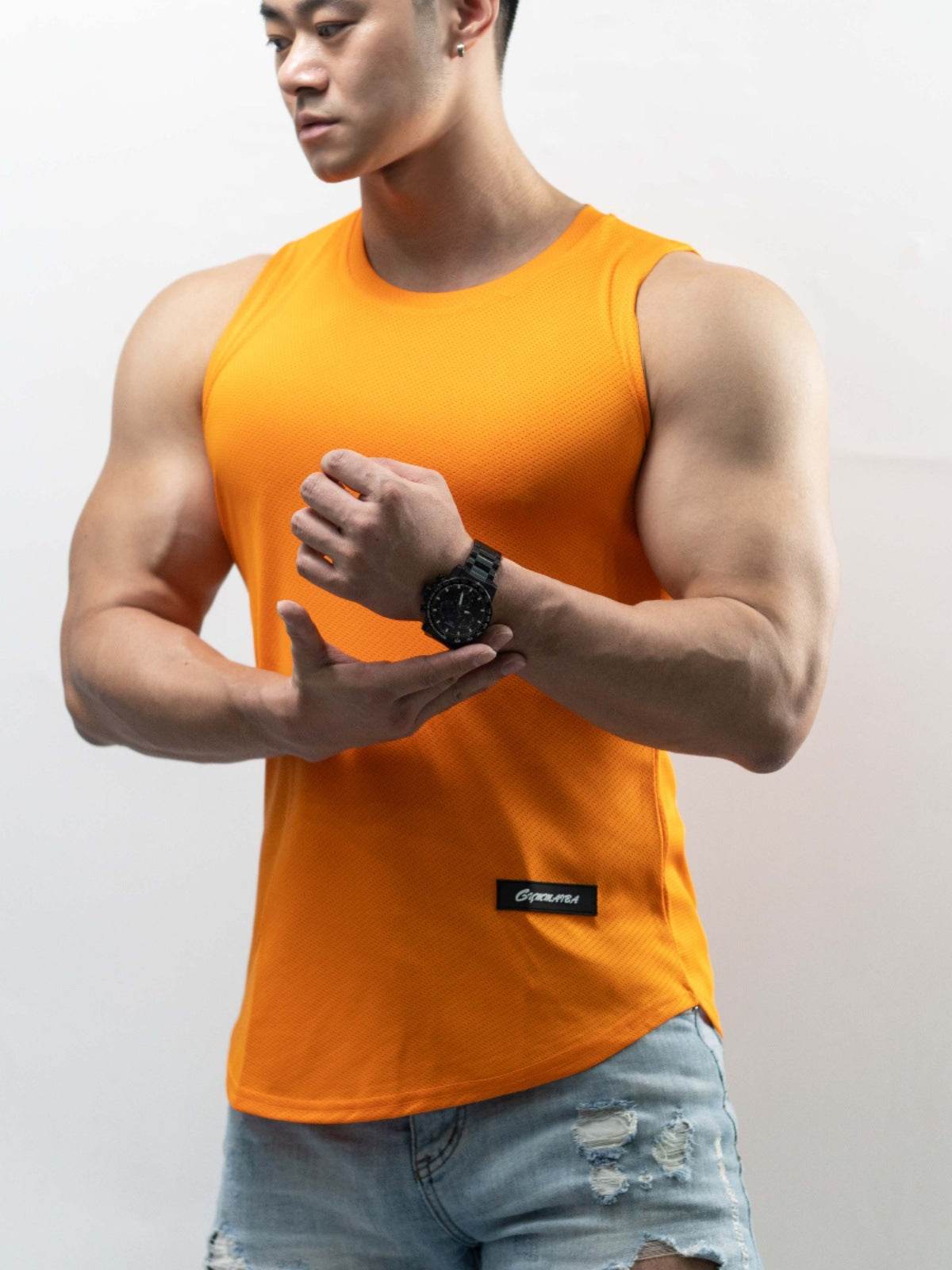 Buycenter Men's Ice Silk Sport T-shirt - Versatile Summer Vest in Various Colors - Buy Center