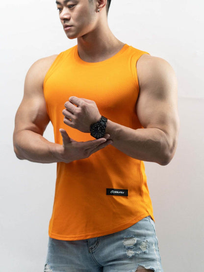 Buycenter Men's Ice Silk Sport T-shirt - Versatile Summer Vest in Various Colors - Buy Center