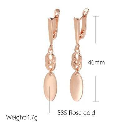 Women's Geometric Copper Earrings - Stylish Pendant Design for 2025 - Buy Center