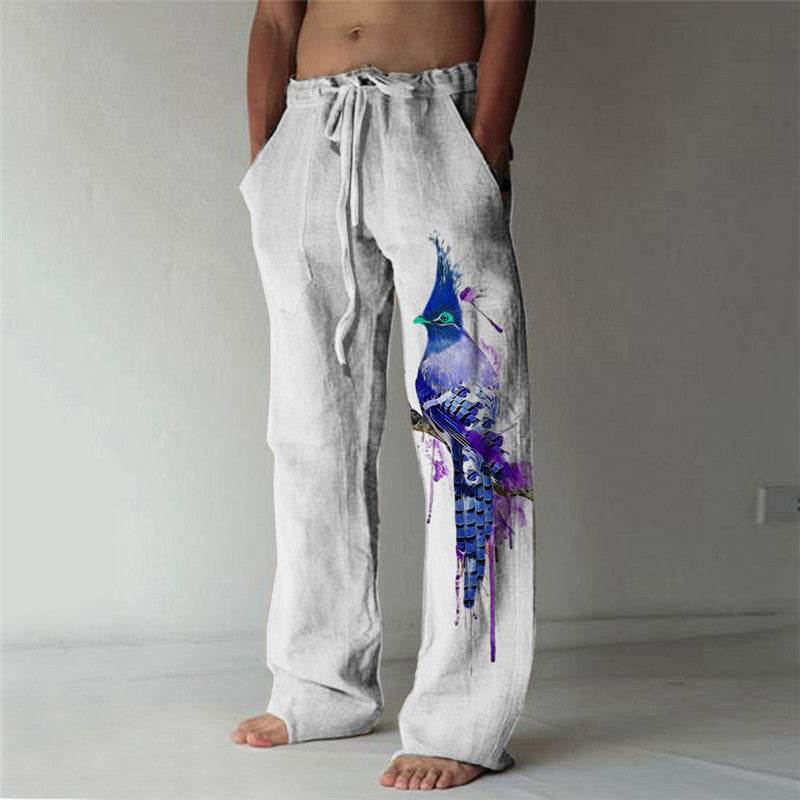 Men's Summer Beach Trousers - Stylish Geometric Patterns for Casual Comfort - Buy Center