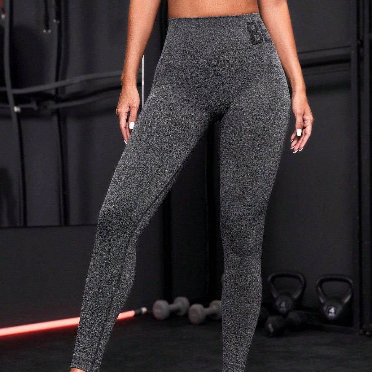 High Waist Peach Yoga Pants for Women - Stylish Seamless Workout Gear - Buy Center