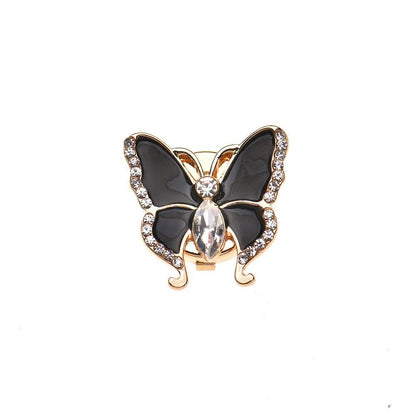 Elegant Women's Butterfly Rhinestone Cufflinks - Stylish 3D Design 2025 - Buy Center