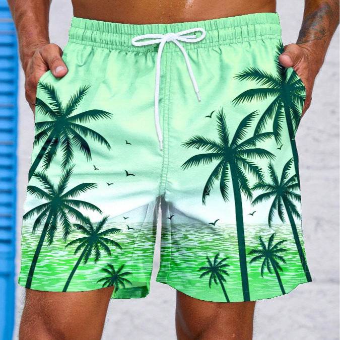 Buycenter Men's 3D Printed Camouflage Beach Shorts - Fashionable & Comfortable - Buy Center