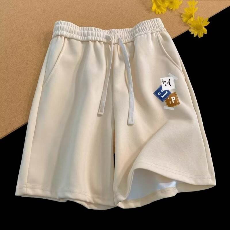 Buycenter Vintage Letter Print Loose Summer Shorts for Men - Stylish & Comfortable - Buy Center