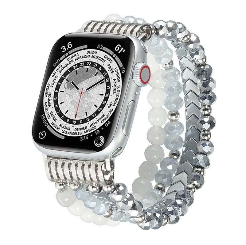 Fashion Crystal Beaded Watch Strap - Stylish & Durable for 38-49mm Watches - Buy Center