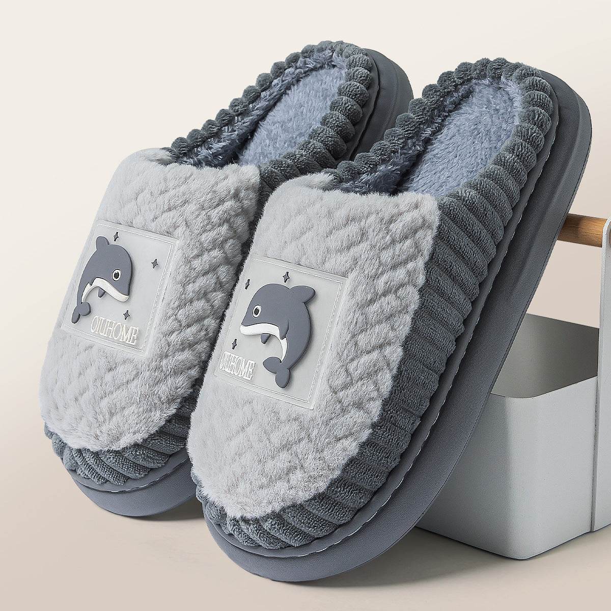 Cozy Non-Slip Fleece-Lined Slippers for Couples - Fluffy Comfort for 2025 - Buy Center