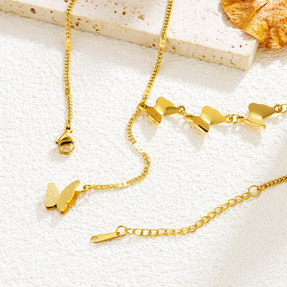 Buy Center Butterfly Clavicle Necklace - Stylish Titanium Steel Design - Buy Center