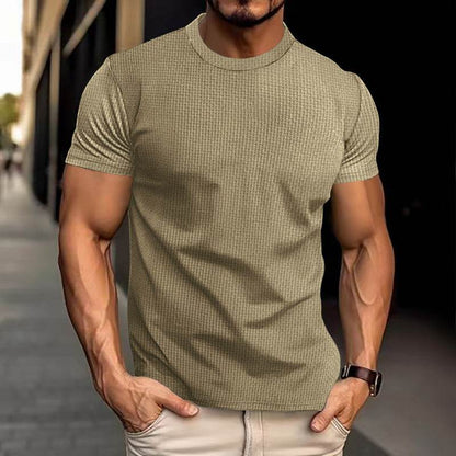 Men's Breathable Slim Top - Stylish Short Sleeve Casual Shirt 2025 - Buy Center