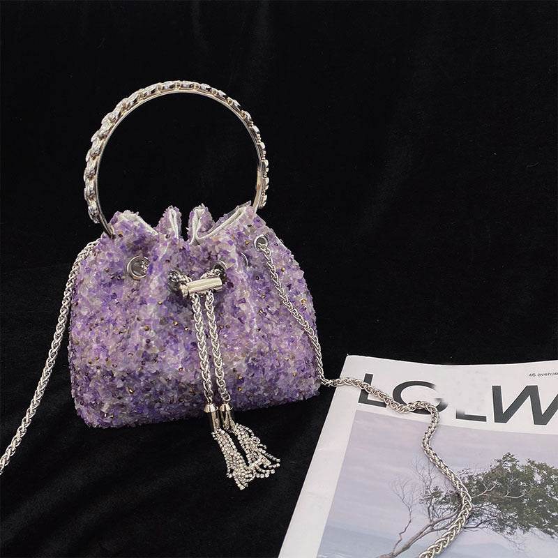 Buycenter Women's Fashion Tassel Crossbody Bag - Retro Bucket Style - Buy Center