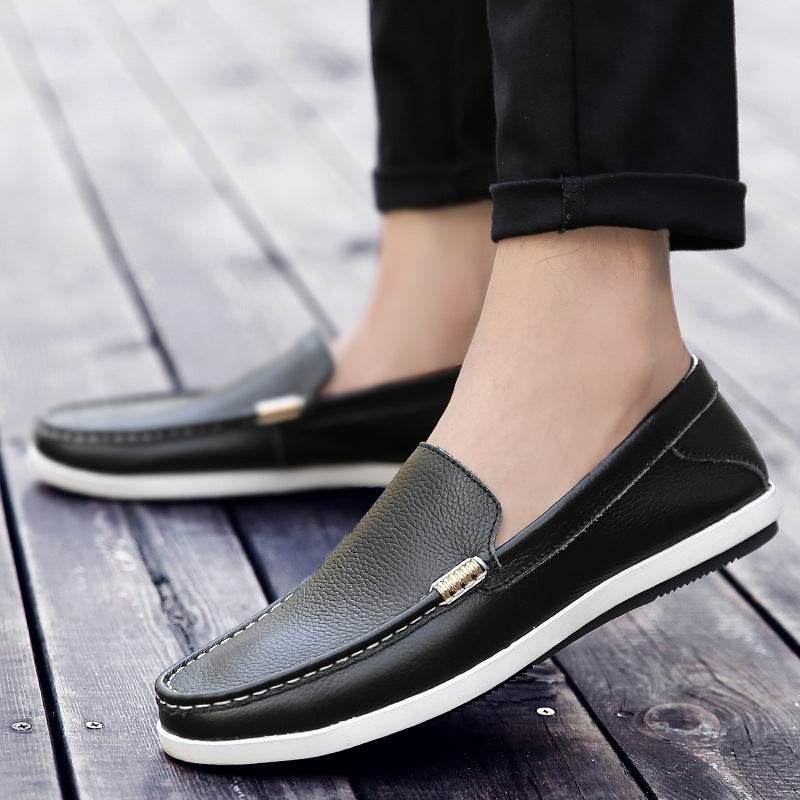 Men's Casual Leather Shoes - Soft Bottom, Breathable Summer Style 2025 - Buy Center