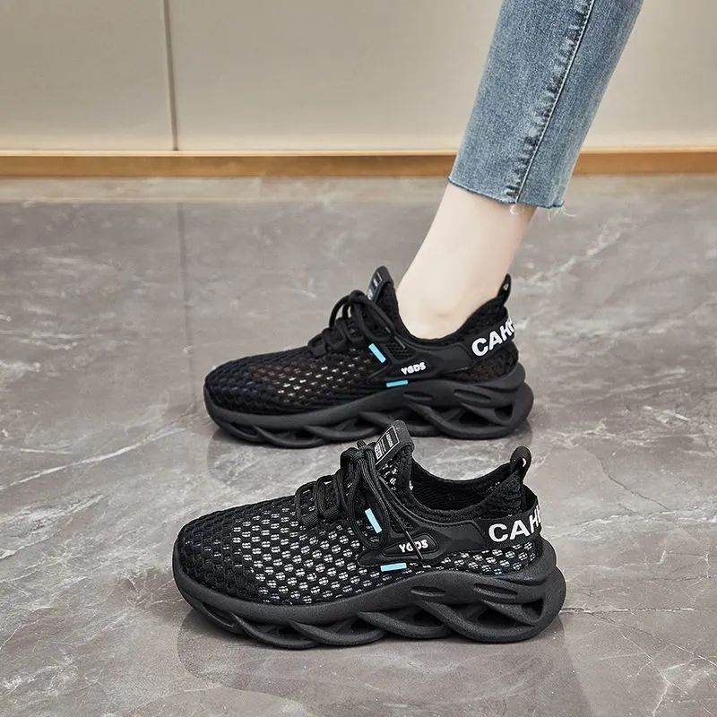 Versatile Summer Fly-knit Sneakers for Women - Breathable and Stylish Flats - Buy Center