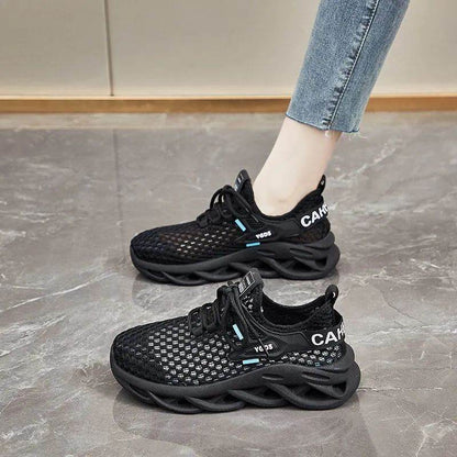 Versatile Summer Fly-knit Sneakers for Women - Breathable and Stylish Flats - Buy Center