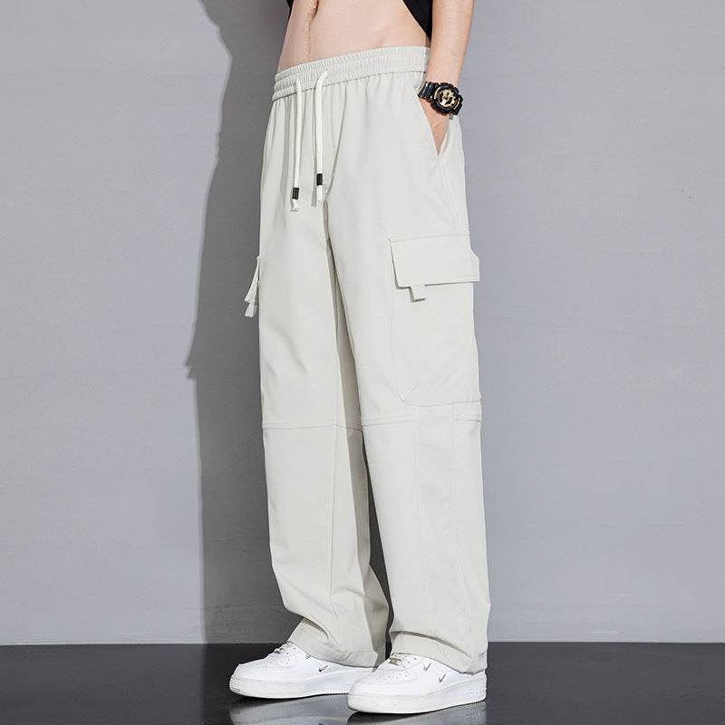 Trendy Men's Casual Cargo Trousers - Loose Fit, Mid Waist Styles - Buy Center