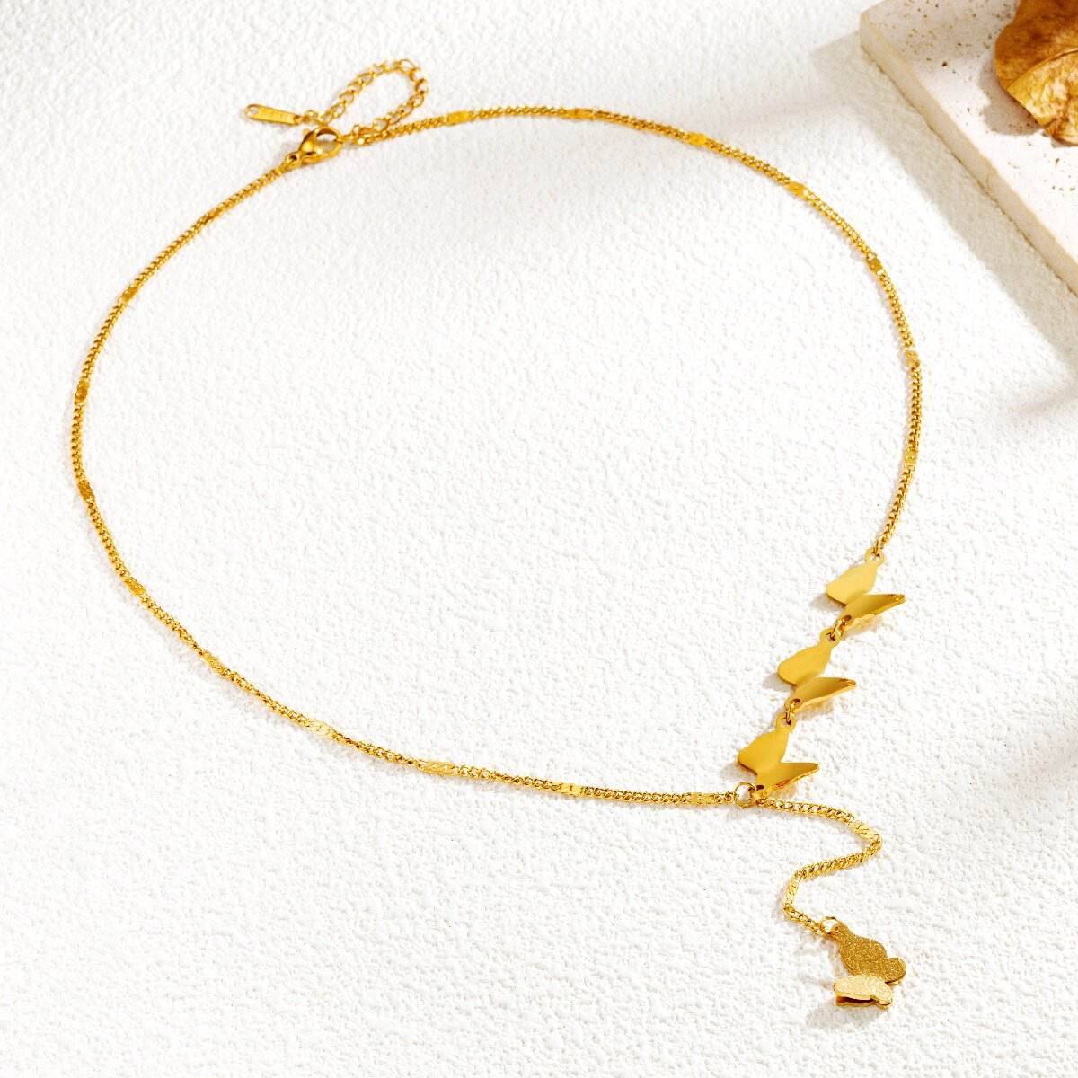 Buy Center Butterfly Clavicle Necklace - Stylish Titanium Steel Design - Buy Center