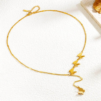 Buy Center Butterfly Clavicle Necklace - Stylish Titanium Steel Design - Buy Center