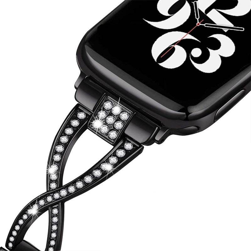 Fashion X-type Stainless Steel Strap for Apple Watch - Snap Button Style - Buy Center