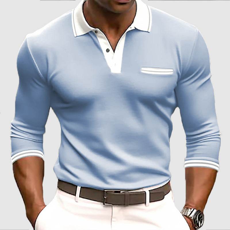 Men's Long Sleeve Button Sweatshirt - Stylish Sportswear for Autumn - Buy Center