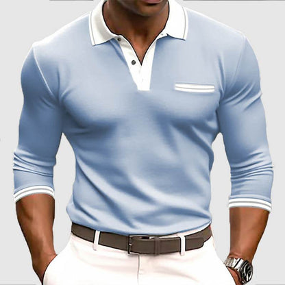 Men's Long Sleeve Button Sweatshirt - Stylish Sportswear for Autumn - Buy Center