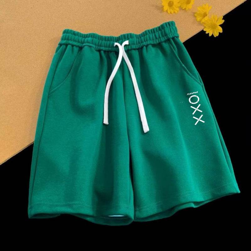 Buycenter Vintage Letter Print Loose Summer Shorts for Men - Stylish & Comfortable - Buy Center