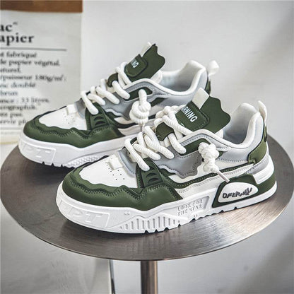 Stylish Men's Platform Sneakers - Breathable Mesh, Trendy Casual Wear - Buy Center