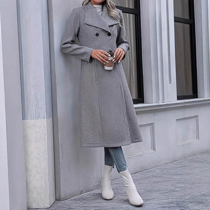 Buycenter Lady Temperamental Overknee Coat - Elegant Trench for Women - Buy Center