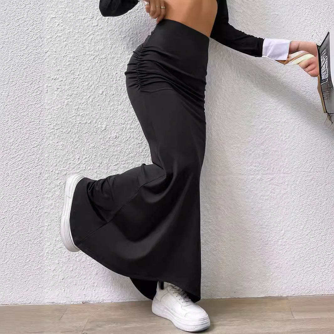 Buycenter Fishtail Skirt - Knitted Solid Color for Street Hipster Style - Buy Center