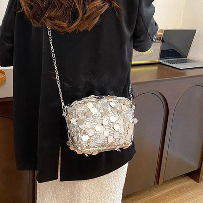 Sequin Large Capacity Crossbody Bag - Stylish Shoulder Bag for Women - Buy Center